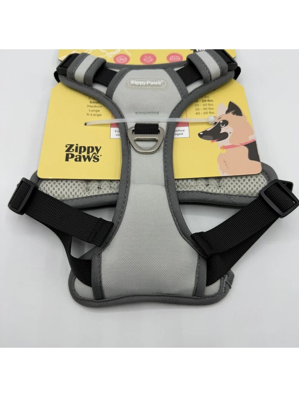 ZippyPaws No Pull Dog Harness Small Gray Grey 10 to 20 lbs ZPC-C0002 Zippy Paws
